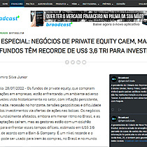 ESPECIAL: NEGCIOS DE PRIVATE EQUITY CAEM, MAS FUNDOS TM RECORDE DE US$ 3,6 TRI PARA INVESTIR